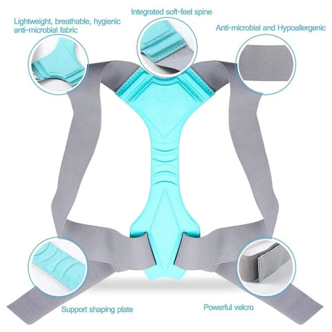 Fully Adjustable Posture Corrector For Pain Relief Of Lower And Upper Back Spine