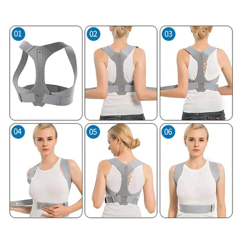 Fully Adjustable Posture Corrector For Pain Relief Of Lower And Upper Back Spine