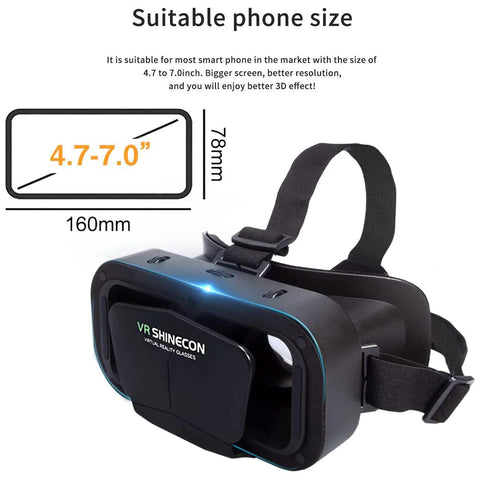 VR Headset Virtual Reality Glasses Compatible For IOS And Android