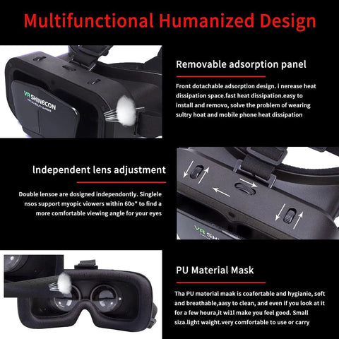 VR Headset Virtual Reality Glasses Compatible For IOS And Android