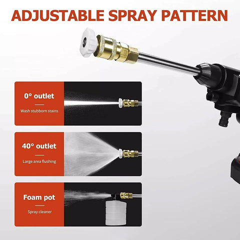 Heavy Duty Pressure Gun With Sun Shade Sail Fixing Kit For Garden And Car Wash