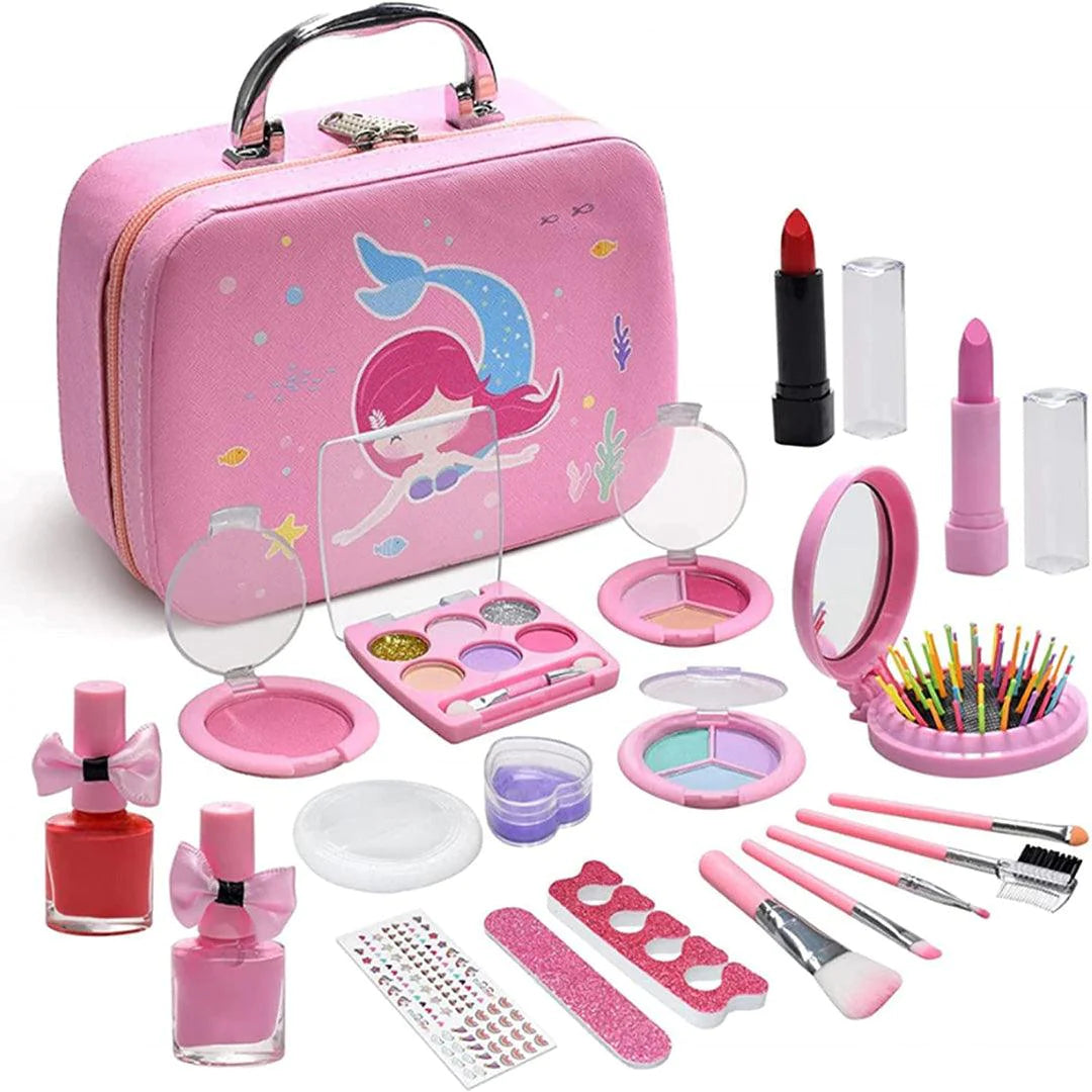 Classic Kids Makeup Set Washable And Nontoxic Cosmetic Toys For Little Girls