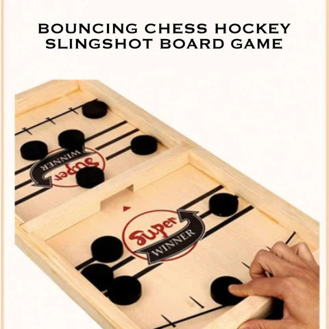 Sale Bouncing Chess Hockey Slingshot Board Game