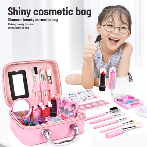 Classic Kids Makeup Set Washable And Nontoxic Cosmetic Toys For Little Girls