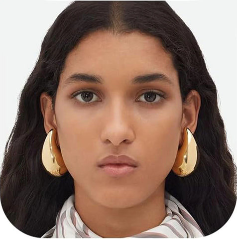 Chunky Lightweight Teardrop Earring For Women