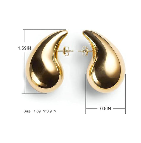 Chunky Lightweight Teardrop Earring For Women