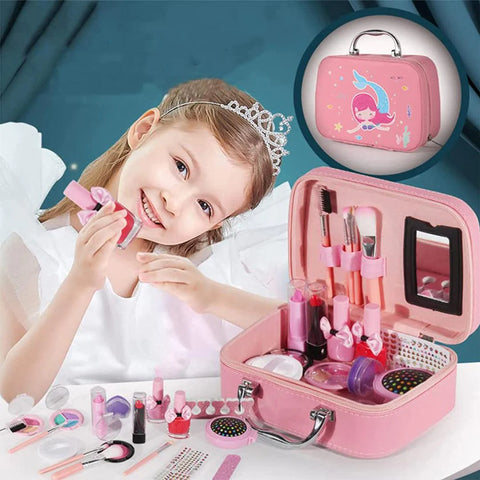 Classic Kids Makeup Set Washable And Nontoxic Cosmetic Toys For Little Girls