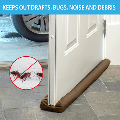 Door Draft Stopper - Sound And Air Blocker Bottom Doorway Guard