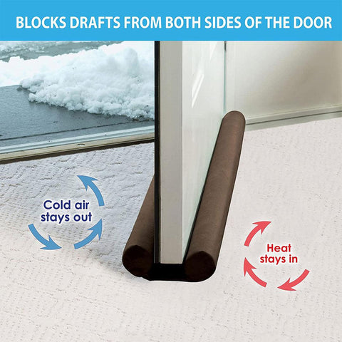 Door Draft Stopper - Sound And Air Blocker Bottom Doorway Guard