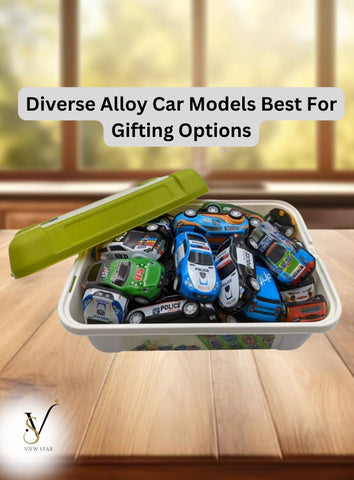 Viewstar Pack of 35 Pull Back Metal Toy Cars - Mini Sports Cars for Kids, Car Toys For Boys & Girls - Random Model & Colors cars For Children - Sports Pull Back Cars